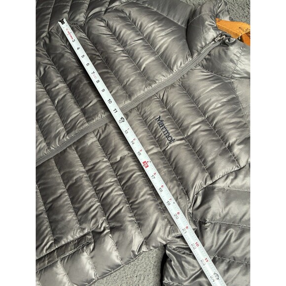 Marmot Zeus Down Puffer Jacket Men's Medium 700 Fill Full Zip Lightweight - Picture 15 of 16